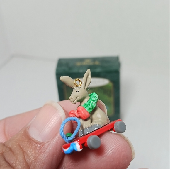 Hallmark Miniature Ornament Devoted Donkey Christmas Decor - Picture 3 of 6